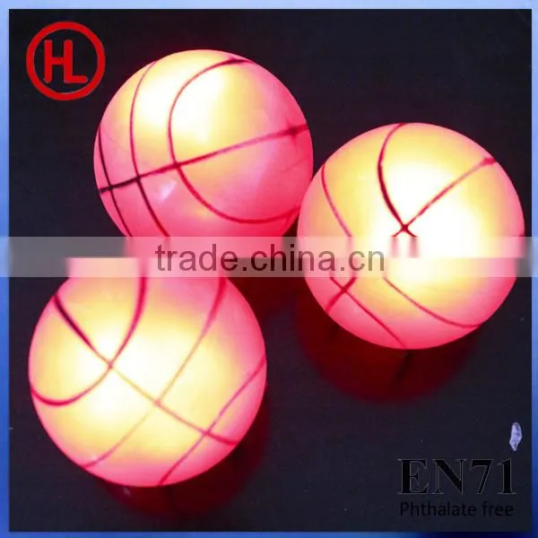 TPR LED Glowing Bouncing Ball (basketball Design)