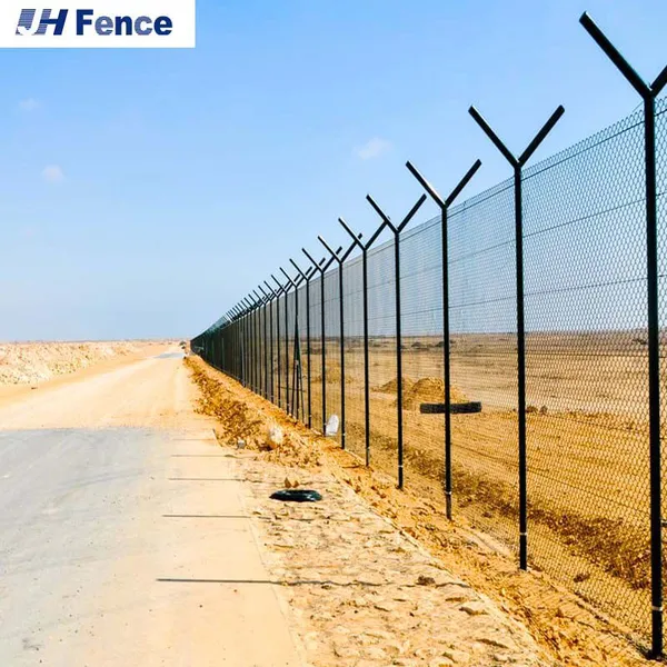358 Anti Climb Metal Clear Vu Welded Wire Mesh Clear View Fence for Sale Airport Fencing Manufacturer Easily Assembled photo-3