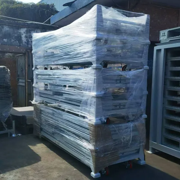 Industrial Stackable Storage Cage Foldable Metal Customized Stackable Storage Cage With Lid photo-4