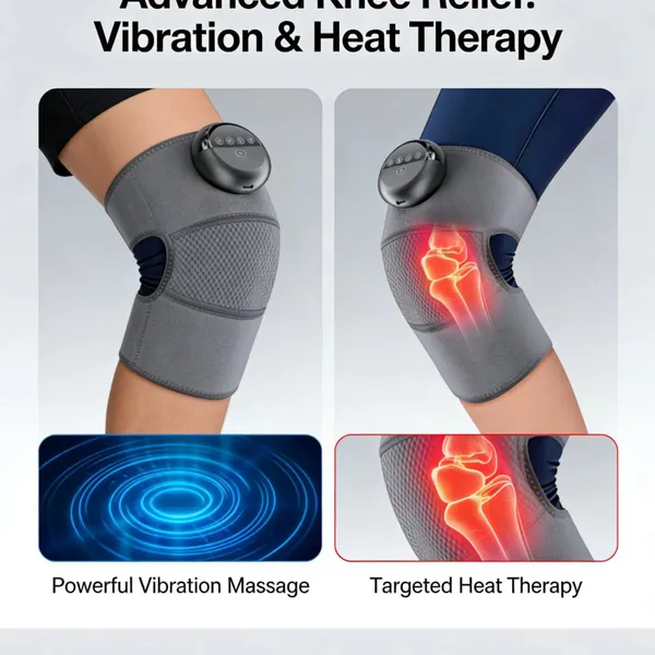 Smart Knee Massager With Heat & Vibration Therapy MH-P077 photo-3