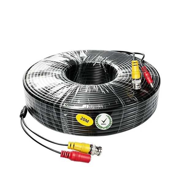 BNC+DC 5m Cctv Cord Power Supply Video Cable Extension Cord for Security Surveillance Cameras, AHD Factory Monitoring Cable photo-5