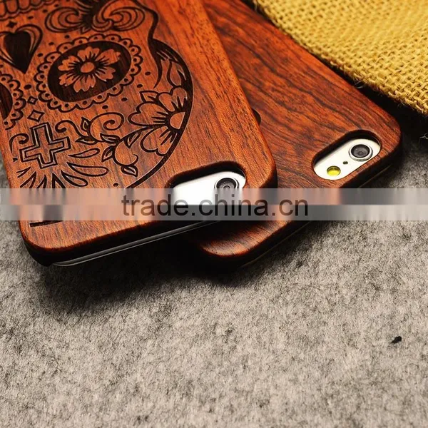 Real Wood Factory Eco Friendly Personalized Wooden Cell Phone Case For Iphone 6, For IPhone 6 Wooden Case photo-2