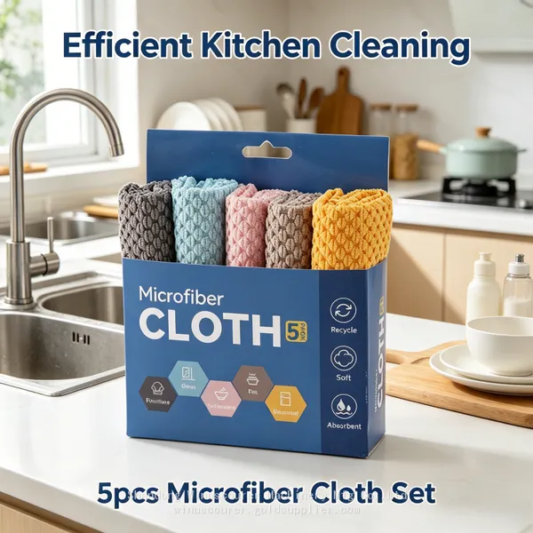 High Density Microfiber Cloth Durable Car Cleaning Towel photo-2