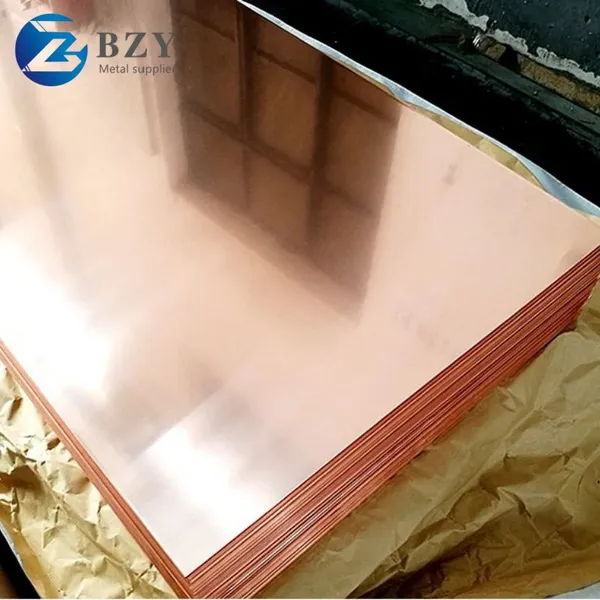 Shiny Copper Plate 0.5mm - 5mm Brushed Brass Copper Sheet photo-2