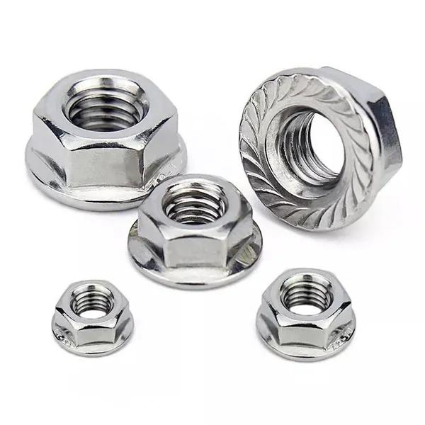 Factory Wholesale DIN 6923 Stainless Steel Flange Nut Self-Locking Custom Collar Nut M6 M7 M8 M10 M12 photo-4