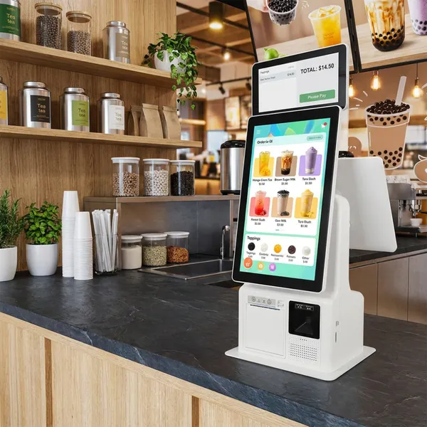 Aonpos APK20 Dual TouchScreen Payment Kiosk Self Service Kiosk With Thermal Printer Retail Shop Self-service Kiosk photo-3