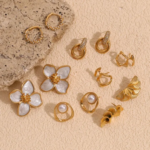 OEM Custom Stainless Steel Earrings Supplier Laser Engraved Polished Finish 500 Pcs Minimum photo-3