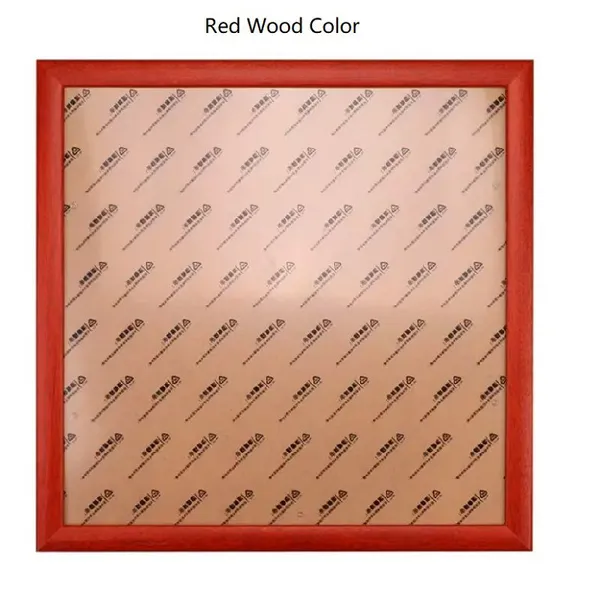 38*38 cm Red Wood Rosewood Black Burly Wood Color Xuan Paper Rice Paper Wood Frame
