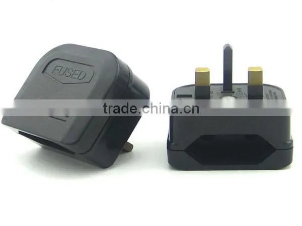 CE ROHS BSI Approved Upgrade UK HK Ireland Malaysia Singapore Type G to EU Type C Plug Travel Adapter Converter photo-3