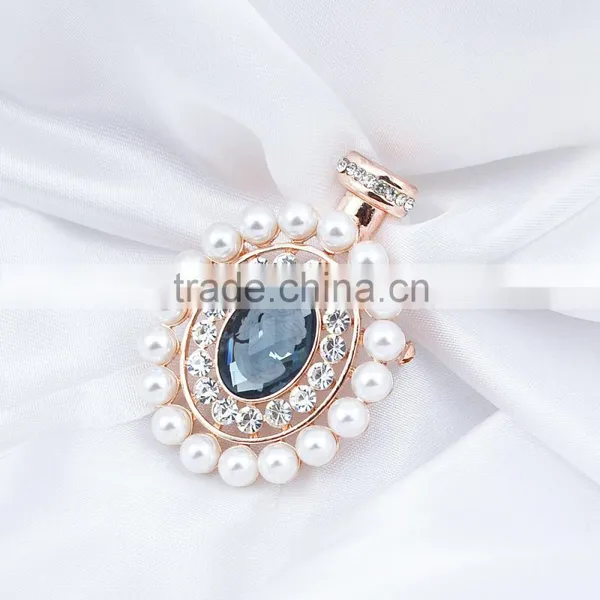 Women Luxury Rhinestone Brooch Wholesale Fashion Elegant Pearl Brooches photo-2