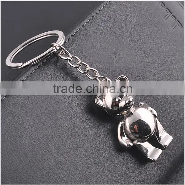 Metal Keychain and Creative Keychain Active Bear Teddy Bear Key Chain photo-3