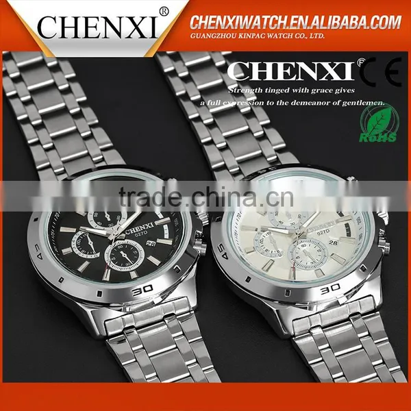 Calendar C027D Three Dial China Watch Manufacturer CHENXI Men Watch Factory Men Watch Wholesale Stainless Steel Watches Man photo-5
