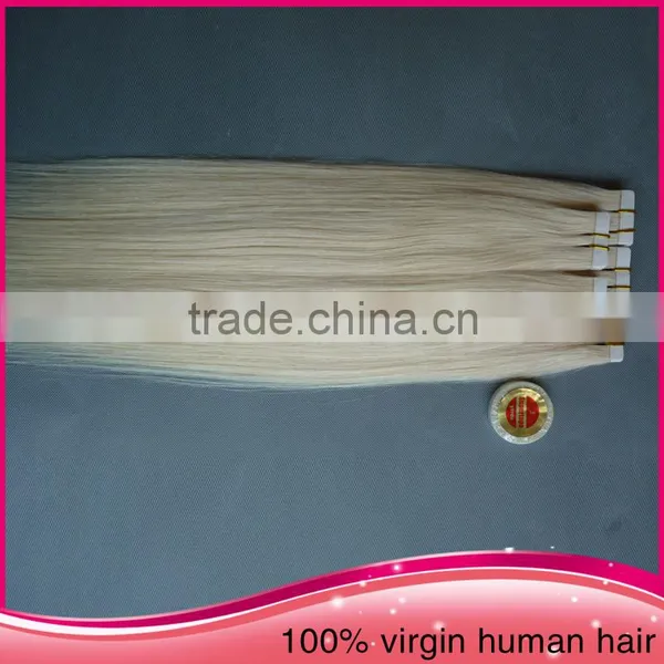 2015 Wholesale Cheap Double Sided Pu Hair Extension Unprocessed Brazilian Virgin Human Tape Hair Extension photo-6