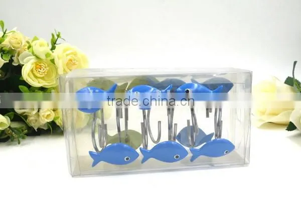 White Polyresin Shower Curtain Hooks photo-2