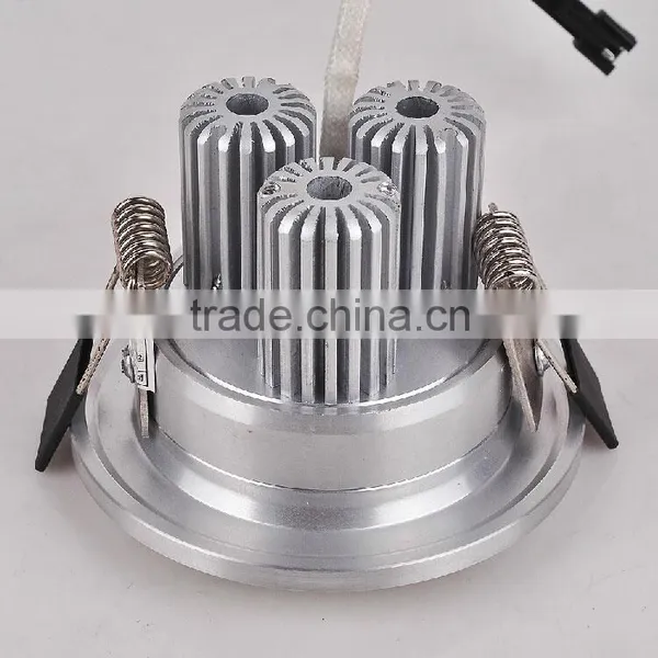 2015 New Dimmable LED Ceiling Lamp 3w 5w 7w 9w 12w LED Spotlights Silver Shell photo-3