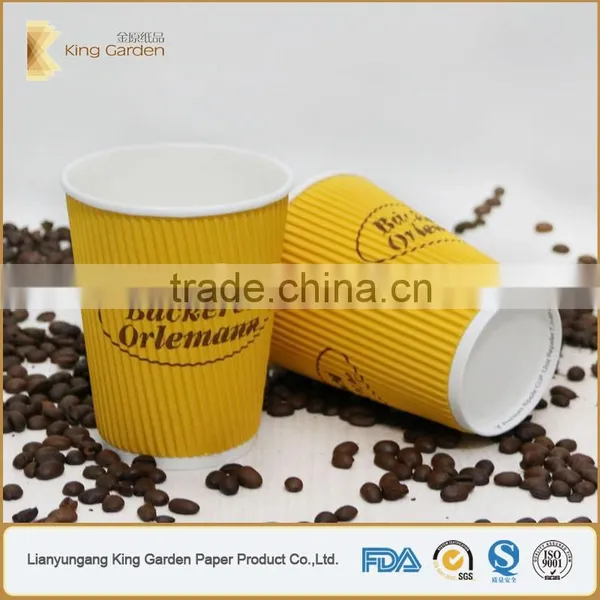 Coffee to go Paper Cup Ripple Wall With Lids photo-4