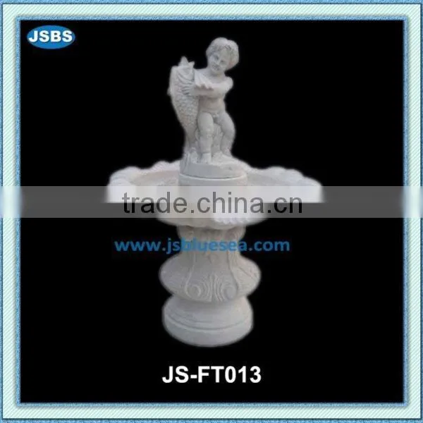White Stone Angel Water Fountain Outdoor photo-5