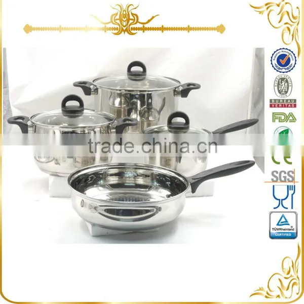 7PCS Cheapest Bakelite Handle 7pcs Cookware Set MSF-3987
