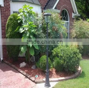 Outdoor Black Solar LED Post Lamp photo-3