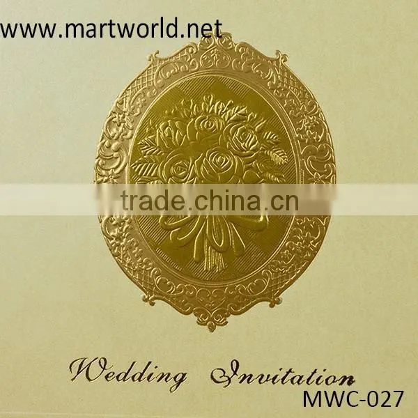 Unique European Style Rippled Royal Wedding Invitation Greeting Cards for Sale(MWC-027) photo-2