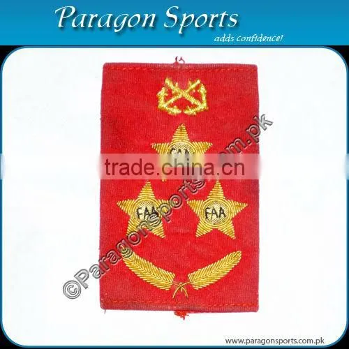 Military Epaulettes Army Epaulettes With Hand Bullion Wire Embroidery
