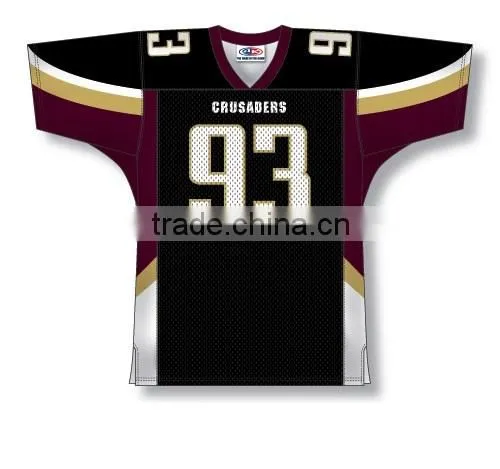 Polyester Spandex Custom Sublimated Crusaders American Football Jersey/Shirt