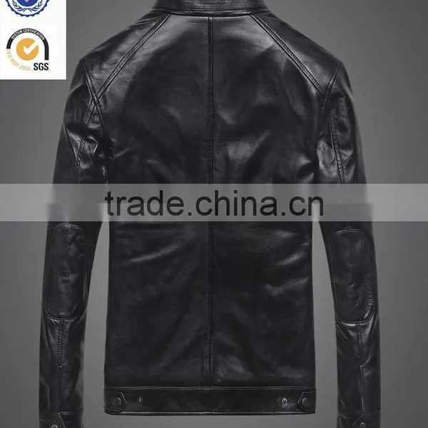 New European Hight Quality Cheap Man's Leather Jacket photo-4