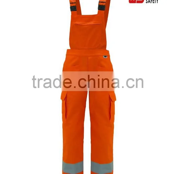Bib & Brace Hi-Viz Flame Retardant Workwear Pants