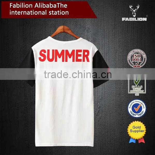 China Short Sleeve o Neck Printed Colorblock T-shirt photo-4