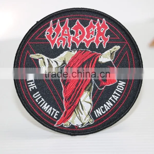 2016 Round Shape Custom in Wholesale Woven Patch for Clothing photo-4