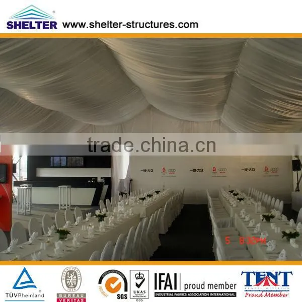 White Blockout Pvc Inner Decorative Lining Marquee Party Wedding Tents for Party Event