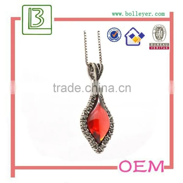 H0t Sale Fashionable Imitation Artificial Ruby Necklace photo-4