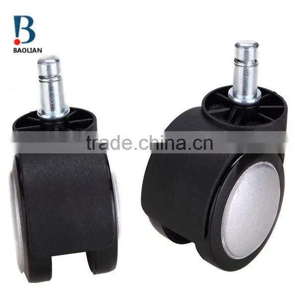 2016 Hot-sale Special Waterproof 2"white Painting Nylon Plastic PU Rubber Coating Caster for Office Chair photo-4