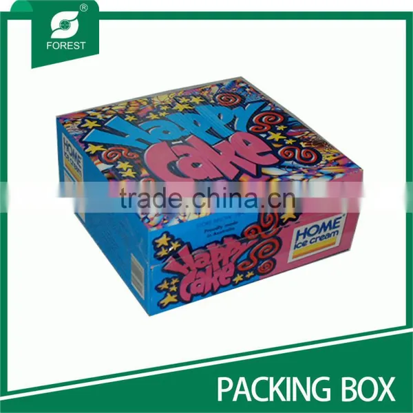 PERSONALIZED DESIGN CAKE PACKING PAPER BOX WITH FANCY COLOR photo-2