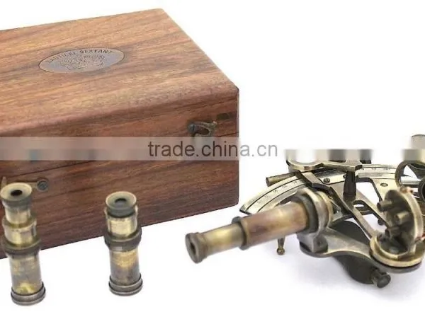 Beautiful Vintage Nautical Brass Sextant -home Decor Sextant -gifted Sextant 1038 photo-3