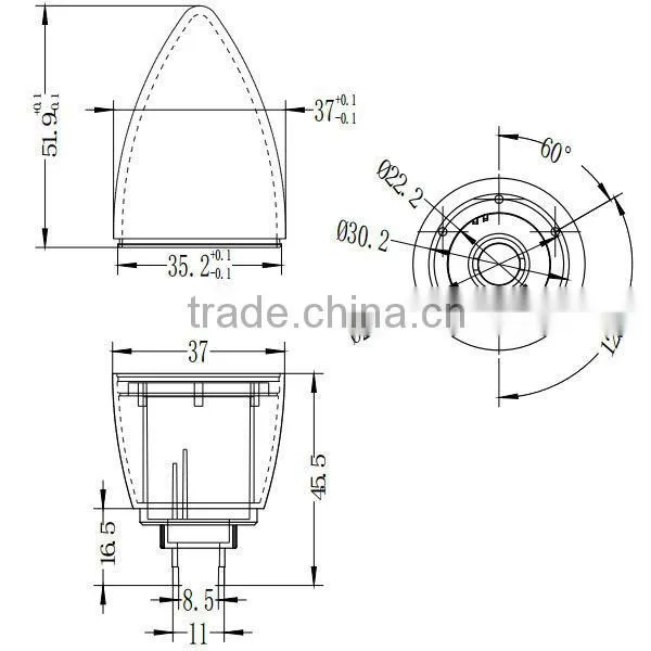 High Power C37 Bulb Fittings photo-3