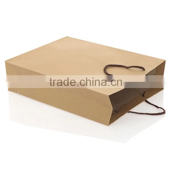 Cheap Price Wholesale Brown Kraft Paper Shopping Bags photo-5