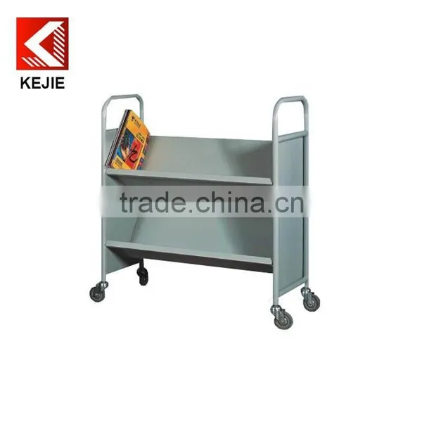 Hot Sale Book Cart Metal Book Truck With Low Price photo-3