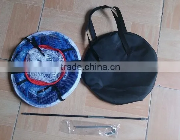 Golf Hitting Net Mouth Chipping Training Equipment Fit Golf Bag Home Pop Up 24in photo-5