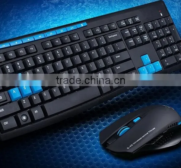 factory price 2.4ghz wireless mouse and keyboard combo set computer tv ultra-thin wireless mice & keyboard set