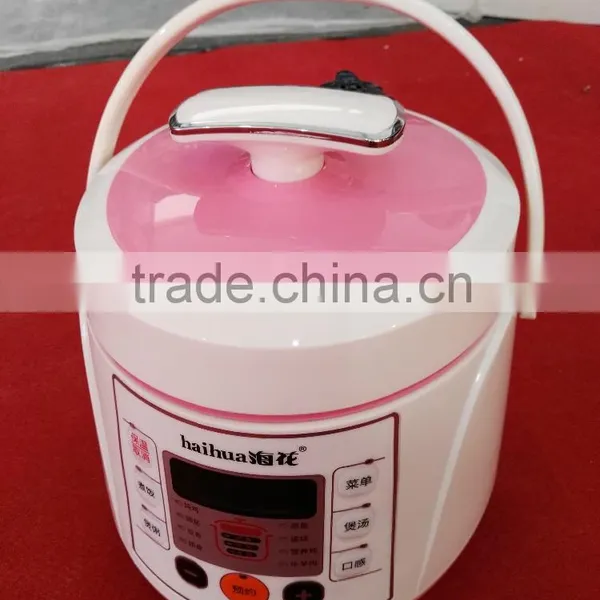 2016 New Cute Portable 2L White Black Pink Baby Multi Camping Rice Pressure Cooker Mini Travel Cookers With Handle photo-6