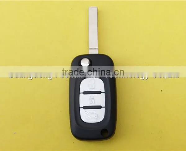 Refit Key Case for Renault Clio Megane Laguna 3 Button Remote Flip Key photo-2