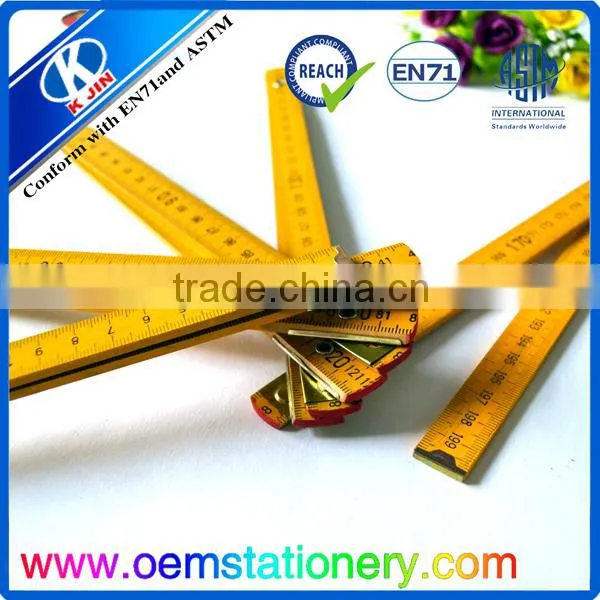 Wholesale Cheap Price Long 200cm Yellow Wooden Folding Ruler for Office photo-3