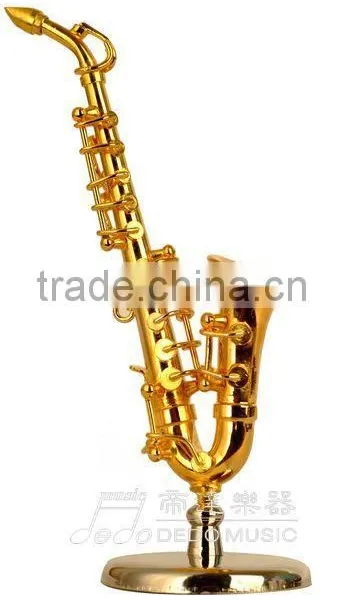 Gold and Copper Material Maked Gild Mini Soprano Saxophone photo-2