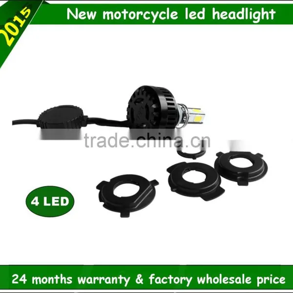 2015 New Product 3 Led/4 Led H1,h3,h4 ,h6,h7 ,h8,h9,h10,h11, H13 Motor Led Head Light