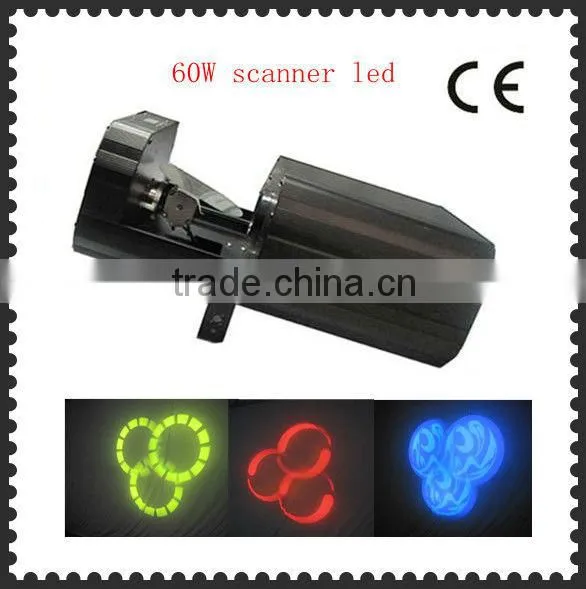 Professional 60W Led Gobo dj Scanner Light With 3-prism Stage Light