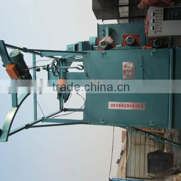 Hook type sandblasting machine