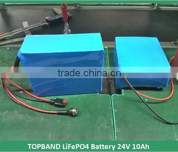 Hot Sale!!! TOPBAND 24V 10Ah LiFePO4 Batteries Pack