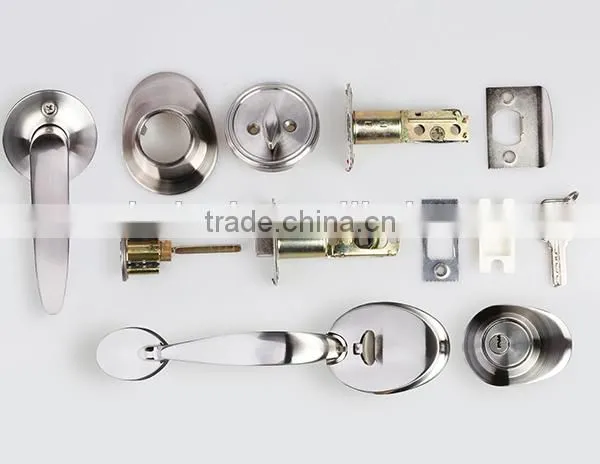 2016 Best Seller Euro Standard Zinc Alloy Satin Nickel and Bright Nickel Finish Middle Plate Reversible Mortise Lock Door photo-3