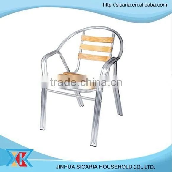 High Quality Aluminum Frame Wooden Chairs